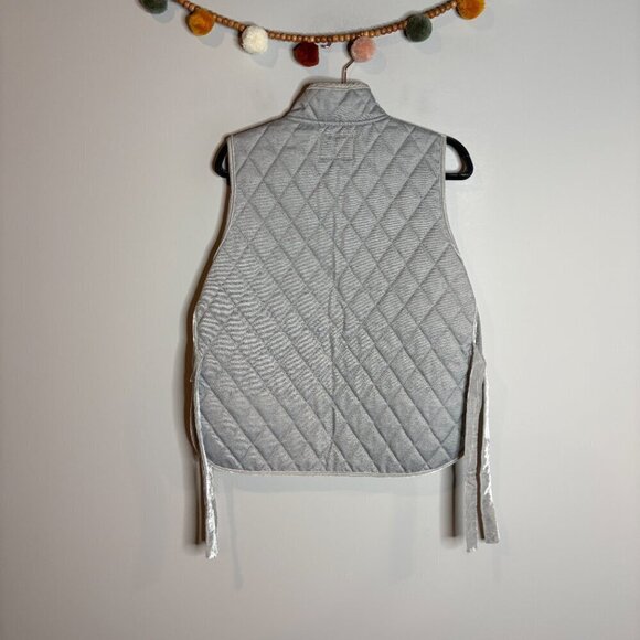 Banana Republic grey quilted tie side vest - Picture 6 of 6